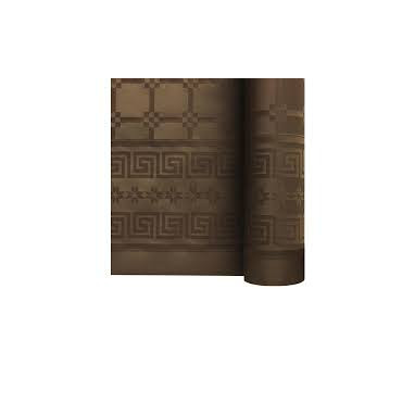 NAPPE PAPIER DAMASSÉ CHOCOLAT EN ROULEAU DE 1,20 x 25 m NAPPE PAPIER DAMASSÉ CHOCOLAT EN ROULEAU DE 1,20 x 25 m
