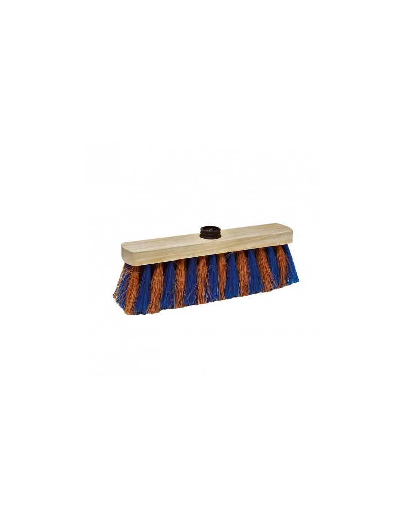 Balai coco zébré 38 cm avec douille à vis
