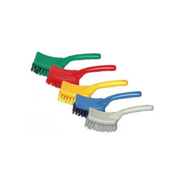 Code couleur rigide PVC Bristle main baratte Brosse Jaune Hygiène Standard 