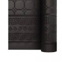 NAPPE PAPIER DAMASSÉ NOIR EN ROULEAU DE 1,20 x 25 m