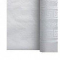 NAPPE PAPIER DAMASSÉ BLANCHE EN ROULEAU DE 1,20 x 25 m