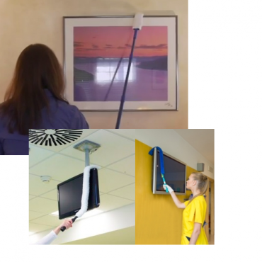 PLUMEAU FLEXIBLE DE DEPOUSSIERAGE AVEC HOUSSE MICROFIBRE