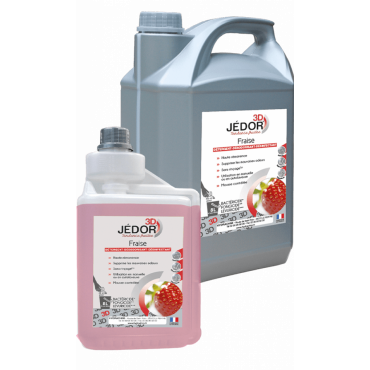 Jedor 3D Fraise, nettoyant surodorant désinfectant virucide Jedor 3D Fraise, nettoyant surodorant désinfectant virucide