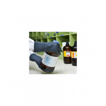 Gant néoprene noir flocké coton protection chimique