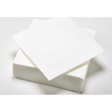 Serviette cocktail point à point 25x25 cm Serviette cocktail point à point 25x25 cm