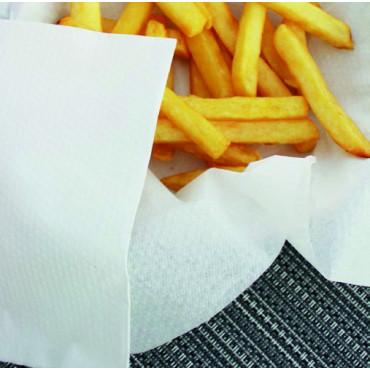 Serviettes blanches ouate lisse Serviettes blanches ouate lisse