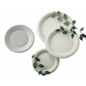Assiette en fibre de canne compostable