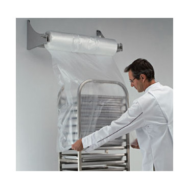 Dévidoir inox mural pour housse echelle Dévidoir inox mural pour housse echelle