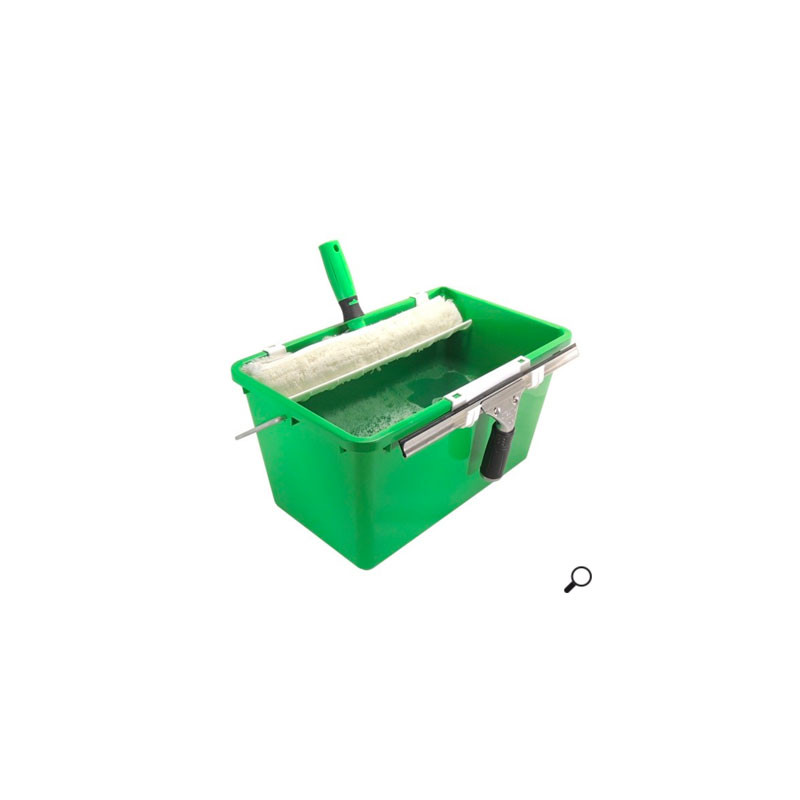 Seau à vitres 18 litres avec tamis et crochet Seau à vitres 18 litres avec tamis et crochet