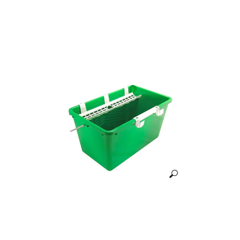 Seau à vitres 18 litres avec tamis et crochet Seau à vitres 18 litres avec tamis et crochet