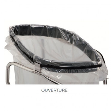 Support sac à pédale clapet hermétique