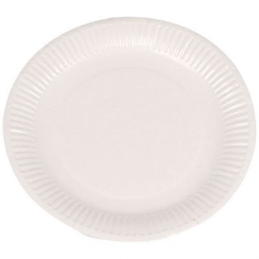 Assiette carton blanc Ø 15 cm standard Assiette carton blanc Ø 15 cm standard