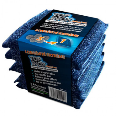 Top inox, l'éponge inox longue longévité Top inox, l'éponge inox longue longévité