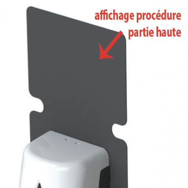 Station de désinfection des mains compact - gel hydroalcoolique à remplissage Station de désinfection des mains compact - gel hydroalcoolique à remplissage