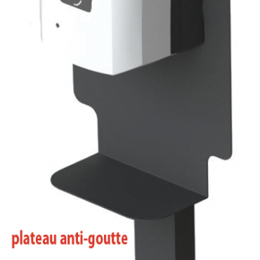 Station de désinfection des mains compact - gel hydroalcoolique à remplissage