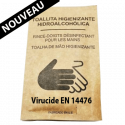Lingette individuelle désinfectante 100% bio - Virucide EN 14476