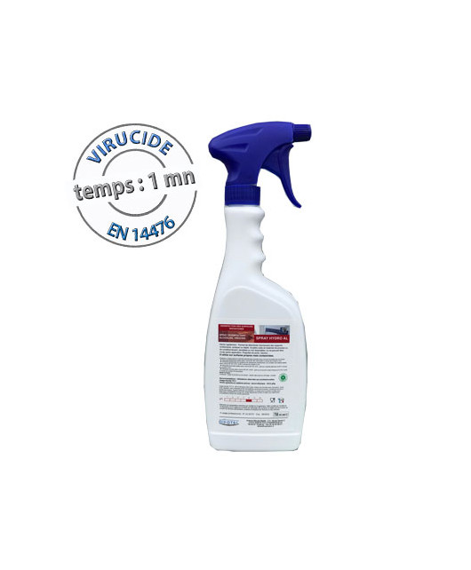 Spray hydro AL désinfectant instantané sans rinçage - Virucide Spray hydro AL désinfectant instantané sans rinçage - Virucide