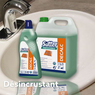 Decalc détergent désincrustant acide tamponné Decalc détergent désincrustant acide tamponné