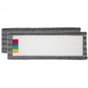 Frange microfibres  ultra grattante velcro grise Frange microfibres  ultra grattante velcro grise