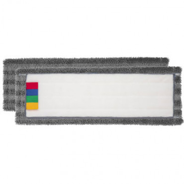 Frange microfibres  ultra grattante velcro grise Frange microfibres  ultra grattante velcro grise
