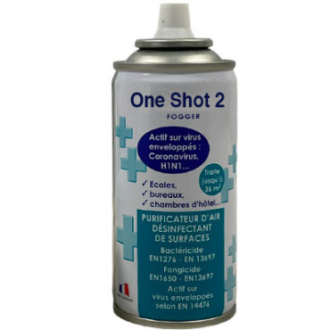 Bombe désinfectant auto-percutant one shot 75 ml- virucide 14476