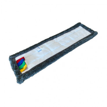 Frange microfibres ultra grattante velcro grise