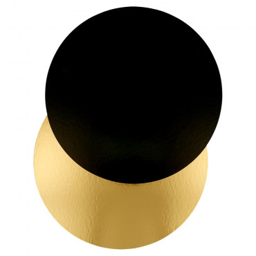 Rond pâtissier carton or/noir Ø 13 à 32 cm – paquet de 100