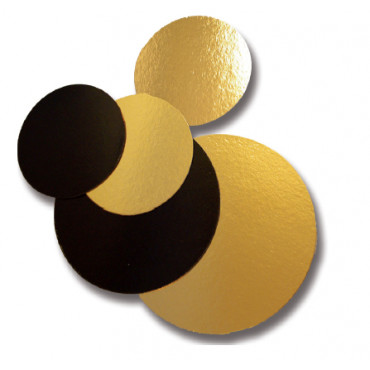 rond or/noir carton rond or/noir carton