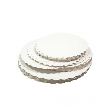 Rond festonné blanc Rond festonné blanc