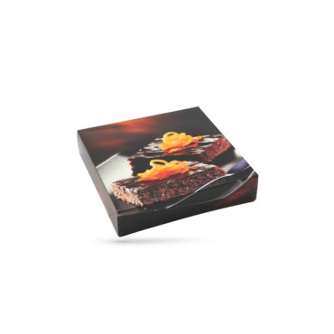 Boîte pâtissière décor Zeste – lot de 50 unités