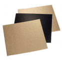Carré carton or/noir 14 à 22 cm – paquet de 100