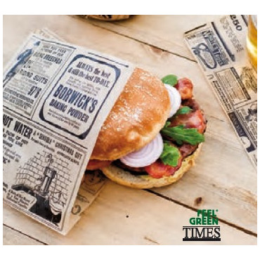 Papier ingraissable pour burger "times"