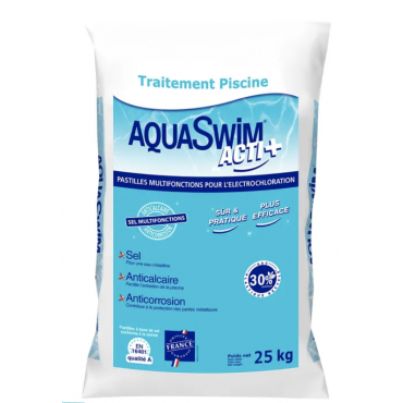 Aquaswim acti + 3 en 1 pastilles de sel Aquaswim acti + 3 en 1 pastilles de sel