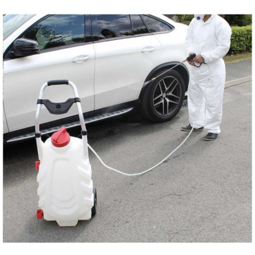Pulvérisateur à batterie pour toiture et façade avec option rinçage Pulvérisateur à batterie pour toiture et façade avec option rinçage