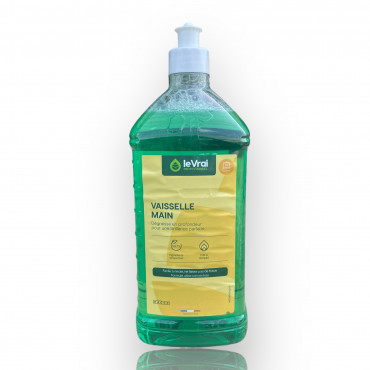 Le Vrai Vaisselle Main - liquide vaisselle ultra dégraissant pour plonge manuelle