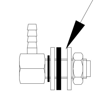 Raccord d'entrée produit de lavage doseur Masterdose Raccord d'entrée produit de lavage doseur Masterdose