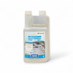 Liquide lave-verres chloré