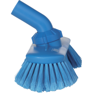 Brosse à passage d'eau, Angle Réglable, 240 mm, Souple/fleuré, Bleu