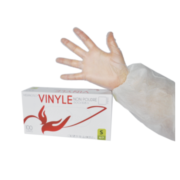 Gant vinyle non poudré prémium qualité médicale Gant vinyle non poudré prémium qualité médicale