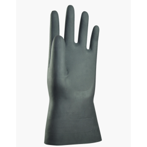 Gant néoprene noir flocké coton protection chimique