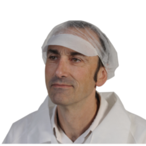 Charlotte à visière non tissée blanche – protection et confort professionnel