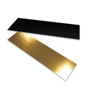 Semelle à bûche droite or/noir – lot de 50