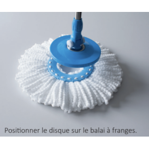 Disque frange microfibre TURBO MOP PRO