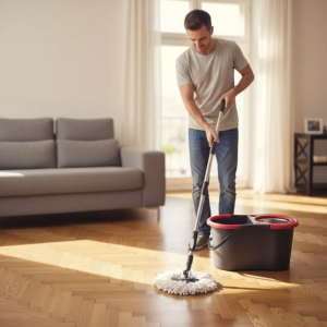 TURBO MOP DUO - Seau essoreur et frange