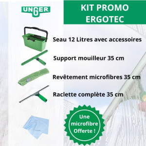 Kit promo Unger Ergotec vitres