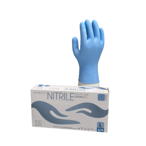 Gant nitrile bleu non poudré pour usage professionnel