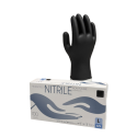 Gant nitrile noir non poudré, à usage professionnel