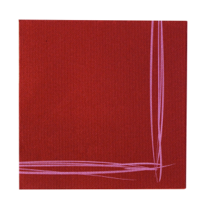 Serviettes sun ouate bordeaux avec liseré 38x38 cm