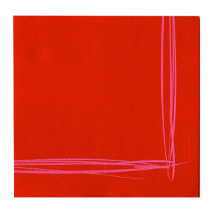 Serviettes sun ouate avec liseré 38x38 cm