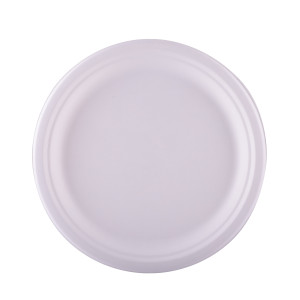 Assiette en fibre de canne compostable